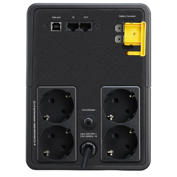 Источник бесперебойного питания apc back-ups bx1200mi, линейно ...